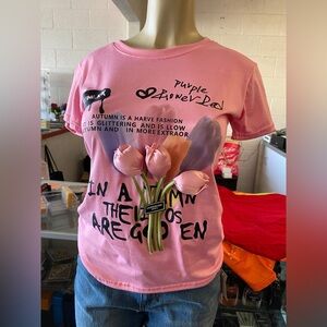 Pink Graphic T-Shirt